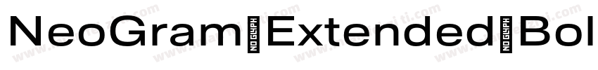 NeoGram Extended Bold Regular字体转换